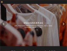 Tablet Screenshot of designertag.com